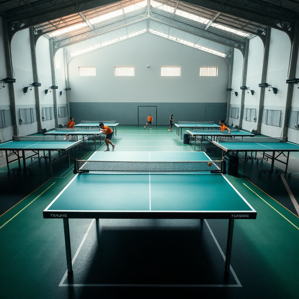 Tênis de mesa: como criar um clube de tênis de mesa — cena realista de tênis de mesa