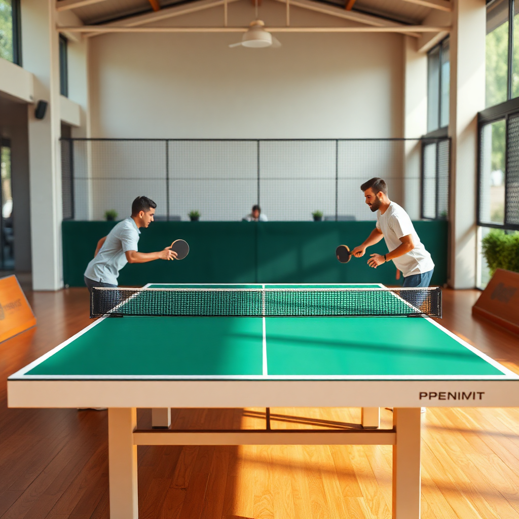 Como Treinar a Coordenação Motora para o Tênis de Mesa 3 Tênis de mesa: coordenação motora tênis de mesa — cena realista de tênis de mesa