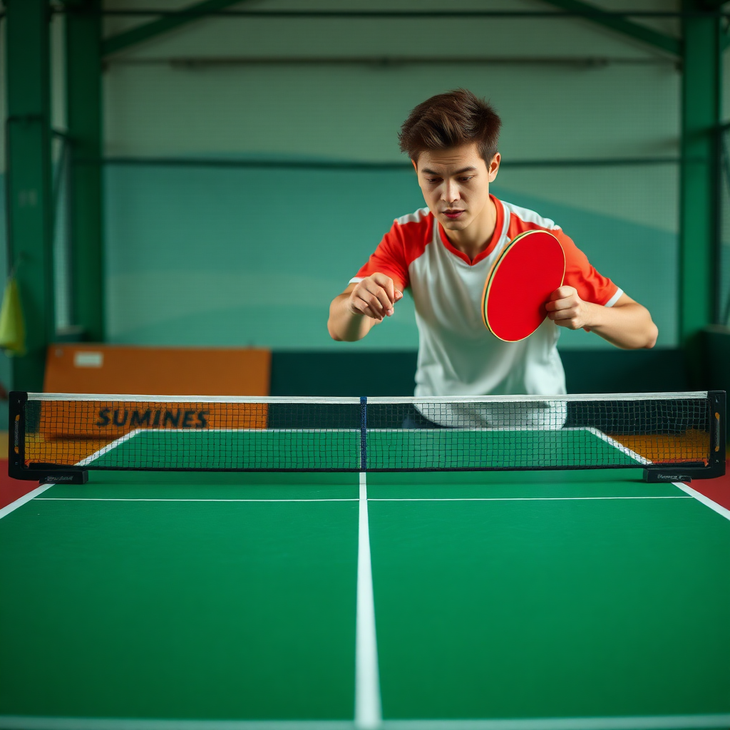 Tênis de mesa: erros comuns no tênis de mesa — cena realista de tênis de mesa