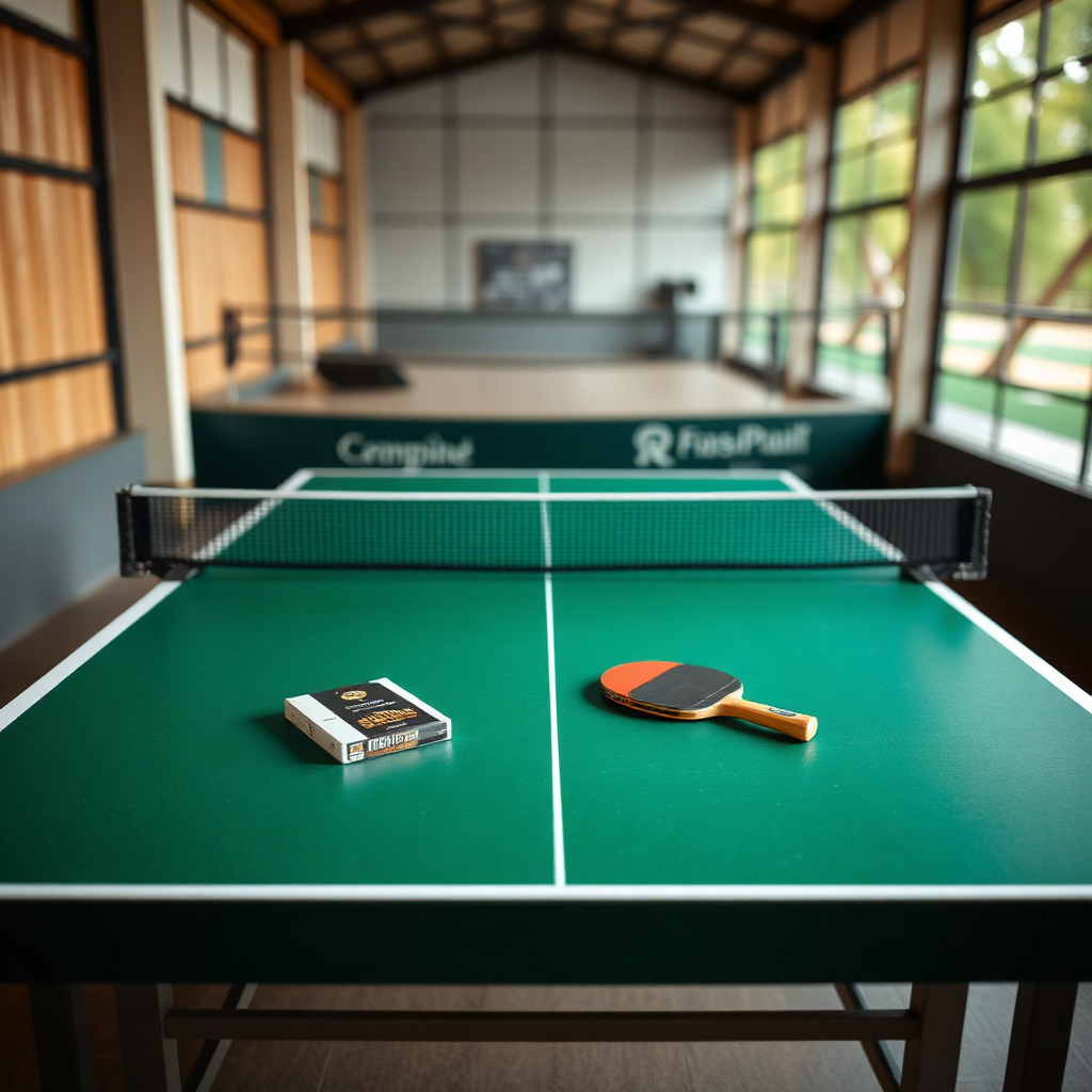 Guia Completo de Arbitragem no Tênis de Mesa: Funções, Sinais e Procedimentos 2 Tênis de mesa: arbitragem no tênis de mesa — cena realista de tênis de mesa