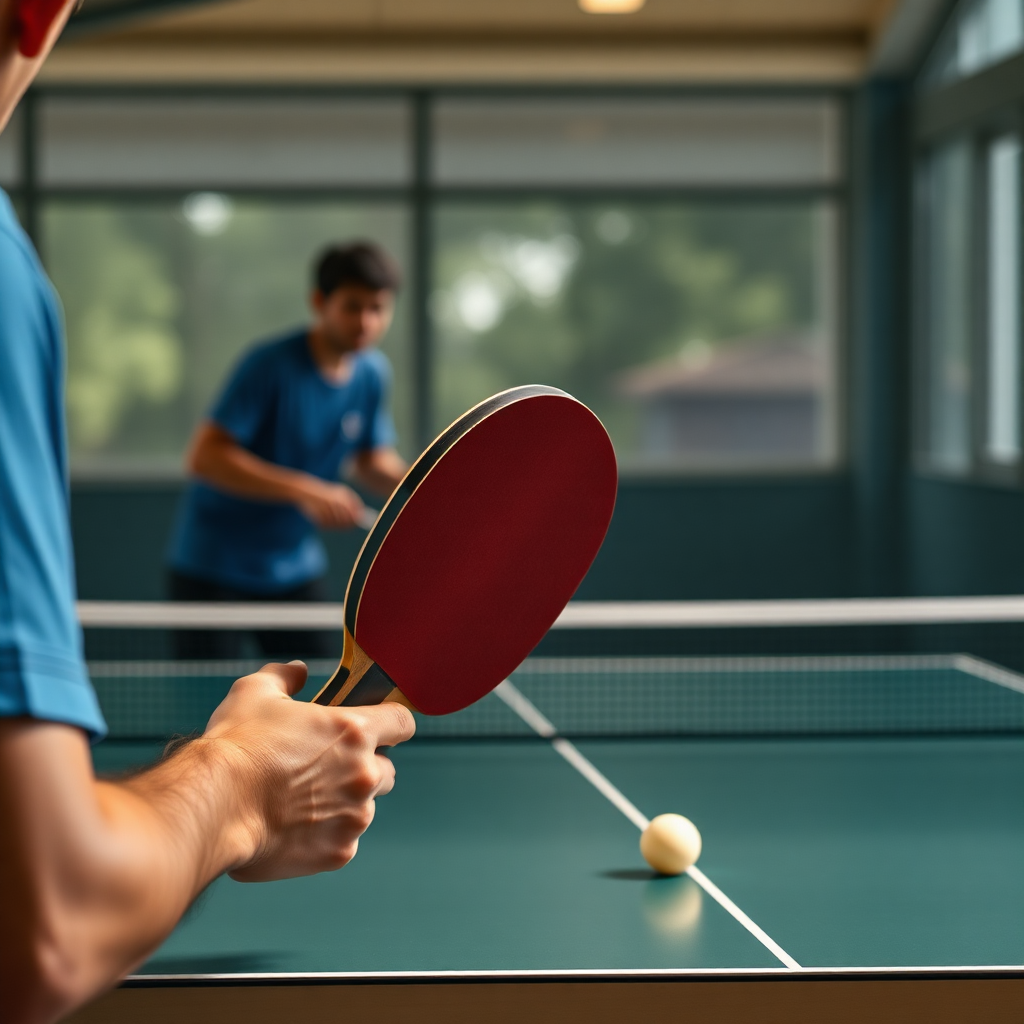 Como Identificar e Explorar Pontos Fracos do Adversário no Tênis de Mesa 2 Tênis de mesa: identificar pontos fracos adversário tênis de mesa — cena realista de tênis de mesa