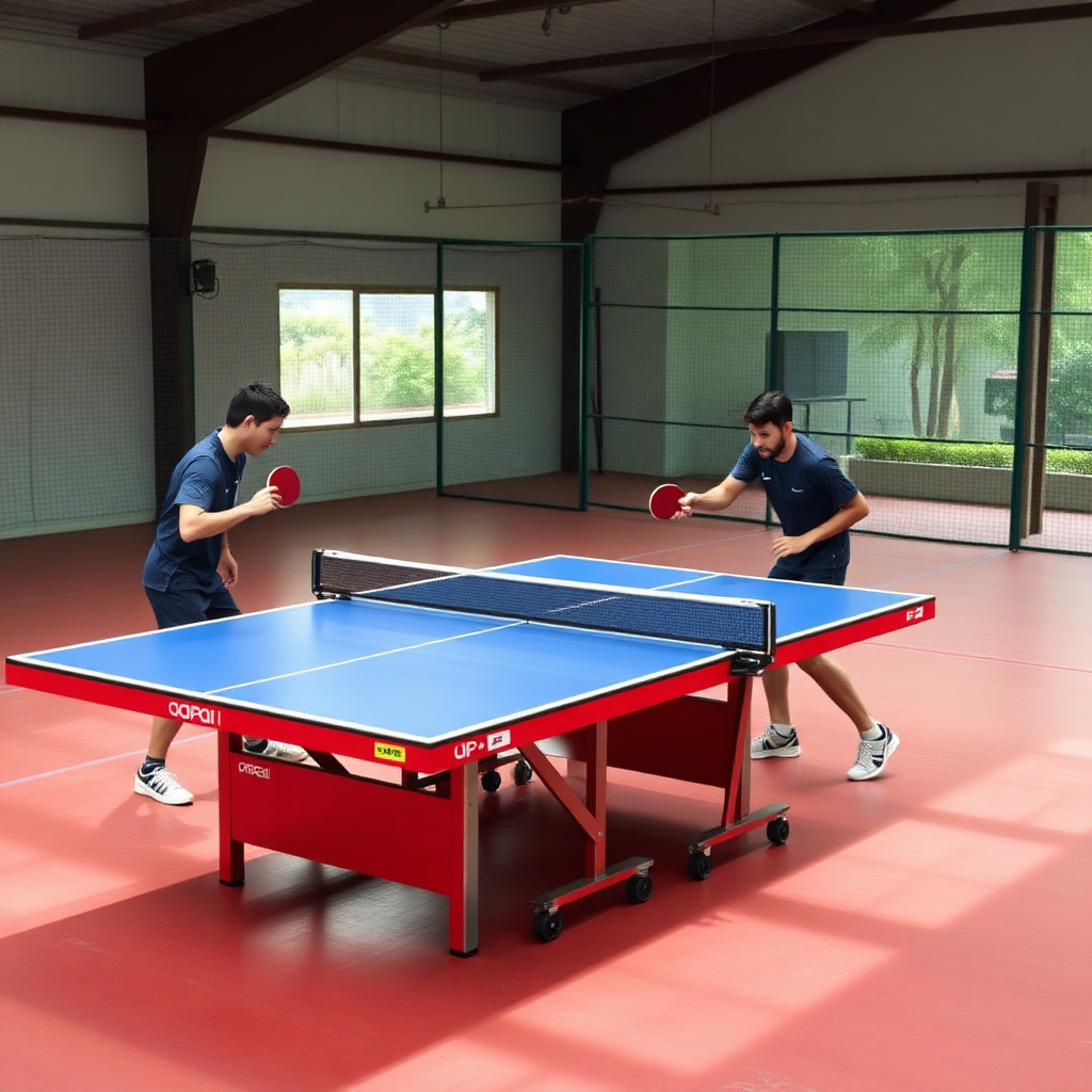 Tênis de mesa: táticas avançadas de tênis de mesa — cena realista de tênis de mesa