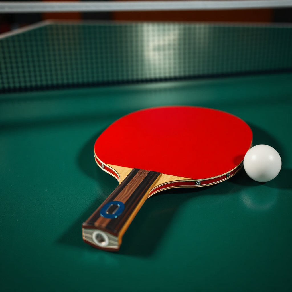 Tênis de mesa: técnicas para iniciantes no tênis de mesa — cena realista de tênis de mesa