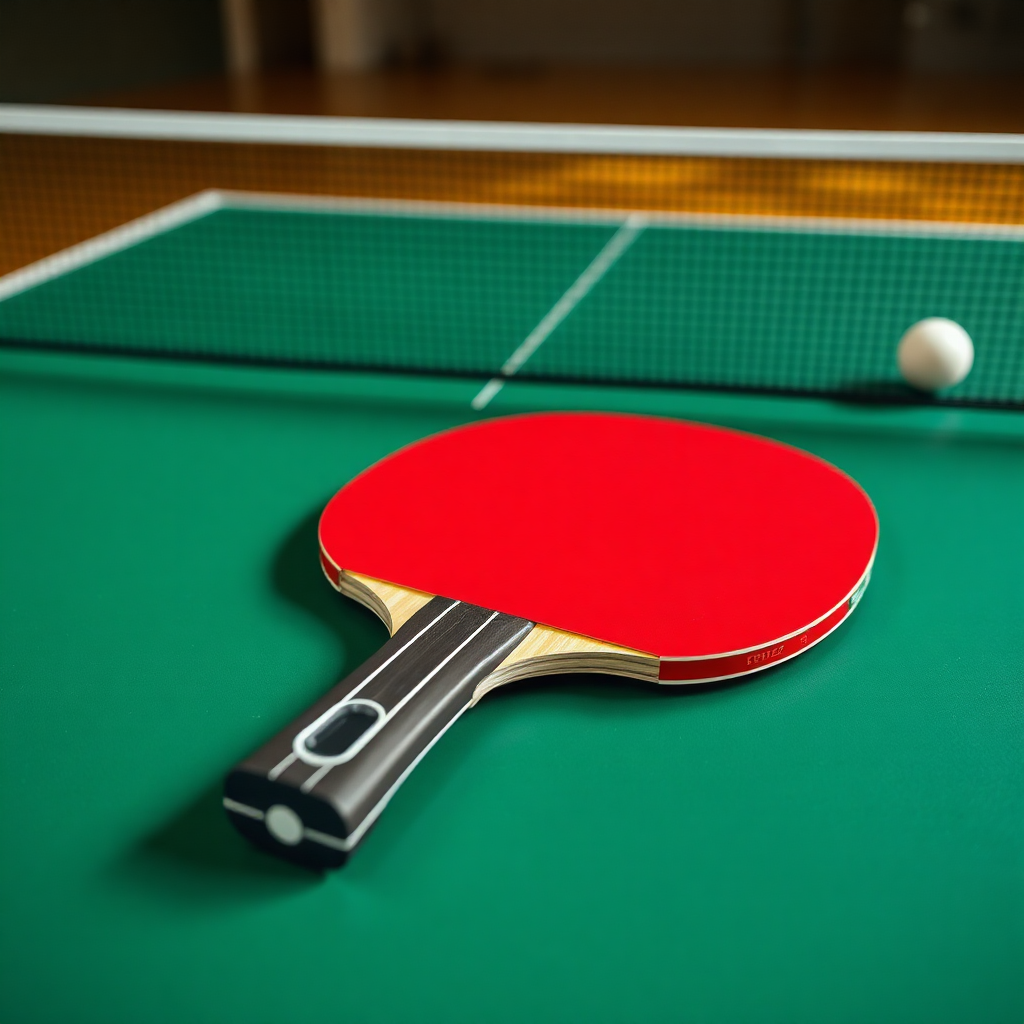 Tênis de mesa: como fazer block no tênis de mesa — cena realista de tênis de mesa