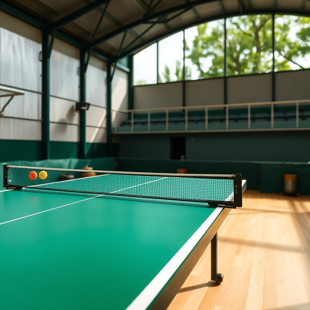 Como Evitar Atitudes Antidesportivas no Tênis de Mesa 2 Tênis de mesa: atitudes antidesportivas tênis de mesa — cena realista de tênis de mesa