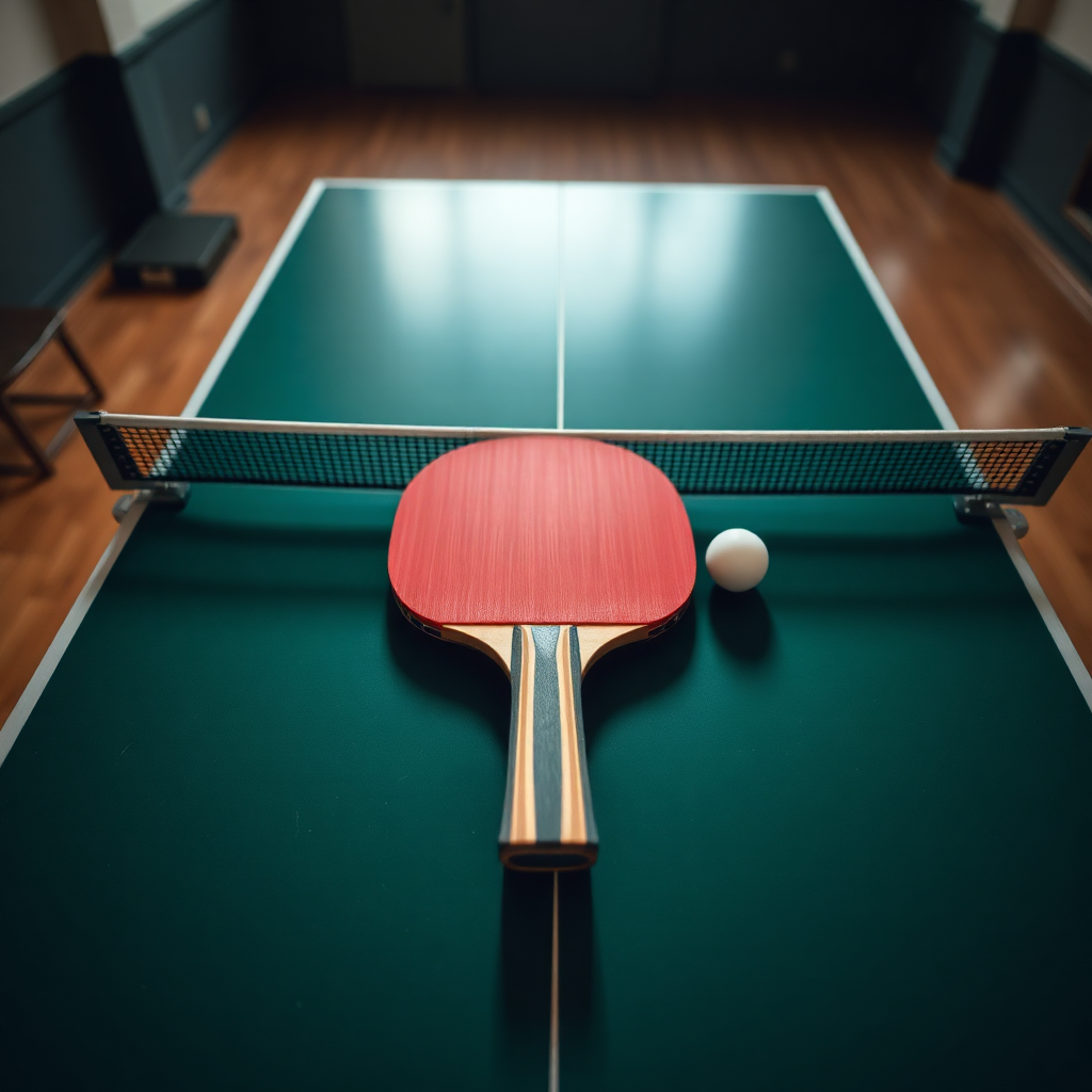 Tênis de mesa: lidar com pressão tênis de mesa — cena realista de tênis de mesa