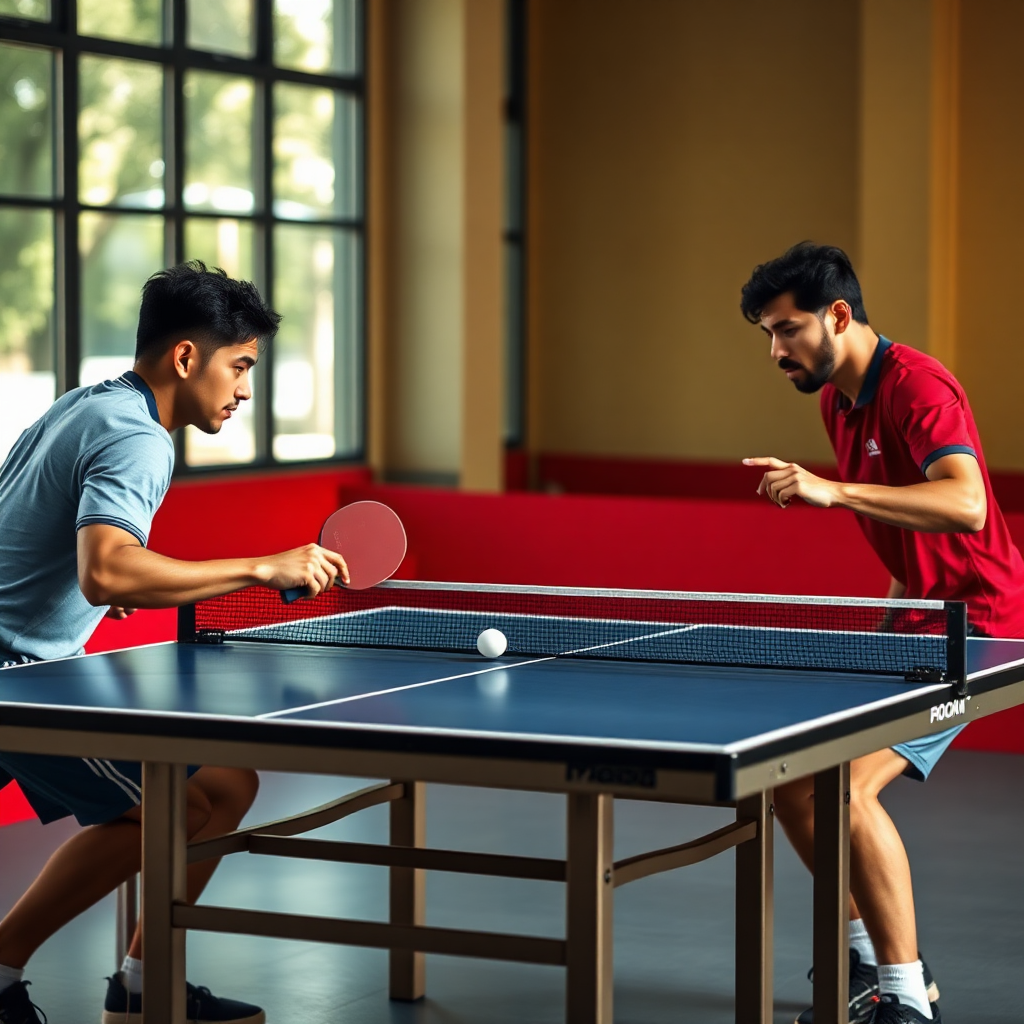 Tênis de mesa: quantos sets tem um jogo de tênis de mesa — cena realista de tênis de mesa