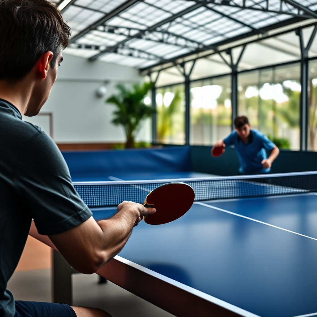 Como funciona o sistema de pontuação no tênis de mesa moderno 2 Tênis de mesa: sistema de pontuação do tênis de mesa — cena realista de tênis de mesa