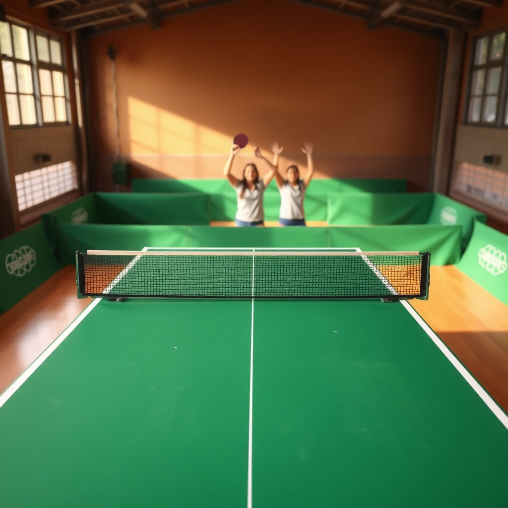 Tênis de mesa: tênis de mesa nas Olimpíadas — cena realista de tênis de mesa